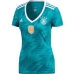 Cyanblaue adidas DFB Away DFB - Deutscher Fußball-Bund Deutschland Trikots für Damen Größe S - Auswärts 
