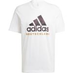Reduzierte Weiße adidas Performance DFB - Deutscher Fußball-Bund T-Shirts aus Jersey für Herren Größe L 