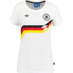 Weiße adidas DFB Retro DFB - Deutscher Fußball-Bund T-Shirts für Damen Größe M 