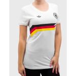 Weiße adidas DFB Retro DFB - Deutscher Fußball-Bund T-Shirts für Damen 