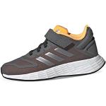 Reduzierte Graue adidas Duramo 10 Joggingschuhe & Runningschuhe mit Schnürsenkel in Normalweite aus Textil für Kinder Größe 30 