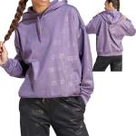 Reduzierte Violette adidas Damenhoodies & Damenkapuzenpullover mit Kapuze Größe L 