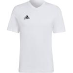 Reduzierte Weiße adidas Performance V-Ausschnitt T-Shirts aus Jersey für Herren Größe M 