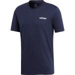 Weiße Kurzärmelige adidas Essentials Rundhals-Ausschnitt T-Shirts für Herren Größe M 