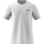 Weiße Kurzärmelige adidas Essentials Rundhals-Ausschnitt T-Shirts für Herren Größe M 
