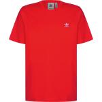 Reduzierte Rote adidas Essentials T-Shirts für Herren Größe M 