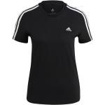 Reduzierte Schwarze Sportliche Kurzärmelige adidas Sportswear T-Shirts aus Jersey für Damen Größe XS 