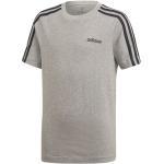 adidas Essentials 3-Stripes T-Shirt Jungen - Hellgrau, Schwarz