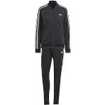 adidas, Essentials 3-Stripes, Trainingsanzug, Oben: Schwarz/Weiß Unten: Schwarz/Weiß, Xl, Frau