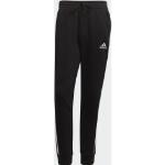 Adidas Essentials Fleece Tapered Cuff 3-Stripes Pants black/white