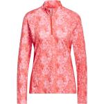 Rote Blumenmuster Langärmelige adidas Essentials Damenlongsleeves & Damenlangarmshirts mit Reißverschluss Größe L 