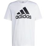 Weiße Sportliche adidas Essentials T-Shirts aus Jersey für Herren Größe XL 