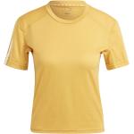 Reduzierte Gelbe adidas Essentials T-Shirts für Damen Größe XS 