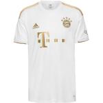 Weiße Atmungsaktive adidas FC Bayern Herrensportbekleidung & Herrensportmode zum Fußballspielen - Auswärts 2022/23 