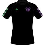 Schwarze adidas Performance FC Bayern Herrenfanshirts aus Baumwollmischung Größe 3 XL 