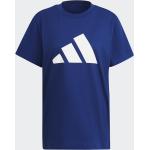 Blaue adidas T-Shirts aus Jersey für Damen Größe M 