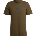 Olivgrüne Kurzärmelige adidas Five Ten Rundhals-Ausschnitt T-Shirts für Herren Größe XL 