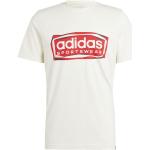 Weiße Langärmelige adidas Sportswear T-Shirts aus Baumwolle für Herren Größe 3 XL 