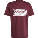 Rote Langärmelige adidas Sportswear T-Shirts aus Baumwolle für Herren Größe L 