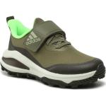 Grüne adidas FortaRun Low Sneaker mit Klettverschluss aus Textil für Kinder Größe 38,5 