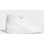 Weiße adidas Forum Mid High Top Sneaker & Sneaker Boots aus Leder Größe 44 