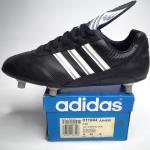 Schwarze Vintage adidas Adi Fußballschuhe aus Leder Größe 42 