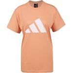 Reduzierte Altrosa Sportliche adidas Sportswear T-Shirts für Damen Größe XS 