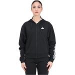 Reduzierte Schwarze adidas Zip Hoodies & Sweatjacken mit Kapuze für Damen Größe L für den für den Frühling 