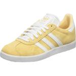 Reduzierte Gelbe adidas Gazelle Low Sneaker aus Textil für Damen Größe 35,5 
