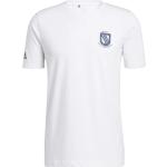 Weiße adidas Golf T-Shirts für Herren 