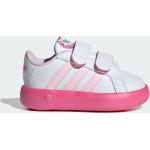 Pinke adidas Sportswear Tennisschuhe mit Klettverschluss für Kinder Größe 24 