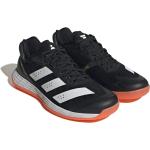 Schwarze adidas Adizero Fastcourt Badmintonschuhe mit Schnürsenkel in Normalweite aus Mesh leicht für Herren Größe 46 