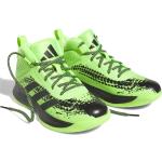 Grüne adidas Performance Badmintonschuhe mit Schnürsenkel aus Textil leicht für Kinder Größe 34 