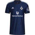Blaue adidas Hamburger SV Hamburger SV Trikots für Herren zum Fußballspielen - Auswärts 2022/23 