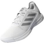 Silberne adidas Crazyflight Handballschuhe mit Schnürsenkel in Normalweite aus Mesh leicht für Damen Größe 40,5 