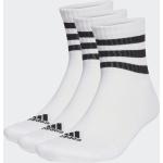 ADIDAS Herren Socken 3-Streifen Cushioned Sportswear Mid-Cut, 3 Paar WHITE/BLACK XL (4066746344934)