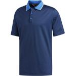Adidas HERREN Adipure Premium Zweifarbiges Polohemd Marineblau Golf Sommer Comfy