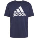 Dunkelblaue adidas T-Shirts aus Jersey für Herren 