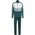adidas Herren Colorblock Trainingsanzug, Collegiate Green/Silver Green/White, L