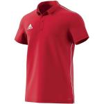 Rote Gestreifte adidas Core Herrenpoloshirts & Herrenpolohemden Größe L 