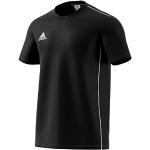Schwarze Kurzärmelige adidas Core T-Shirts aus Baumwolle für Herren Größe L 