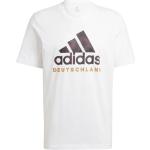 Reduzierte Weiße adidas Performance DFB - Deutscher Fußball-Bund T-Shirts aus Baumwolle für Herren Größe M 