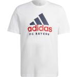 Reduzierte Weiße adidas Performance FC Bayern T-Shirts aus Baumwolle für Herren Größe L 