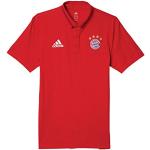 Kurzärmelige adidas FC Bayern Kurzarm-Poloshirts enganliegend für Herren für den für den Frühling 