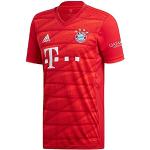 Reduzierte Kurzärmelige adidas FC Bayern V-Ausschnitt T-Shirts für Herren Größe L 