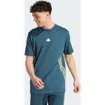 Grüne Gestreifte Sportliche adidas T-Shirts für Herren Größe XL 