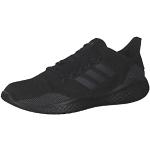 Reduzierte Schwarze adidas Fluidflow 2.0 Herrenlaufschuhe mit Schnürsenkel aus Textil atmungsaktiv Größe 42 