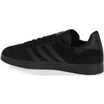Schwarze adidas Gazelle Low Sneaker mit Schnürsenkel aus Leder für Herren Größe 42 