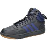 Anthrazitfarbene adidas Classic High Top Sneaker & Sneaker Boots mit Schnürsenkel aus Kunstfell isoliert für Herren Größe 42,5 