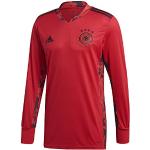 Reduzierte Langärmelige adidas DFB DFB - Deutscher Fußball-Bund V-Ausschnitt T-Shirts für Herren Größe S 